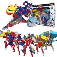 正版咸蛋超人奥特曼变形玩具全身可动人偶模型变形战舰飞行战机赛文泰罗宇宙超人套装礼盒 五合一礼盒套装[全套5款]