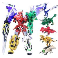 钢铁飞龙2奥特曼力量崛起五合体奥特龙神号变形机器人机械兽组合恐龙二男孩召唤器玩具 新款[究极龙神号五合体]