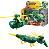 智尊神兽金刚4玩具四之邦宝历险记儿童男孩变形合体机甲机器人6合体套装 [青龙金刚]4寸