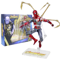 蜘蛛侠玩具漫威复仇者联盟4手办模型模型玩具复联3可动人偶玩偶 经典蜘蛛侠支架版1902