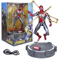 蜘蛛侠玩具漫威复仇者联盟4手办模型模型玩具复联3可动人偶玩偶 蜘蛛侠底座版1606-04
