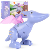 儿童磁性磁力拼装恐龙玩具拼接拼插玩偶早教儿童玩具霸王龙 磁性拼装翼龙