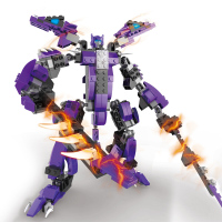 儿童拼装积木玩具 变形积变战士金刚合体模型儿童玩具男孩 积变金刚犀牛