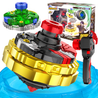 三宝超变战陀玩具竞技陀螺儿童对战圣焰红龙陀螺套装 暗影黑龙-双属性套装+送战斗盘