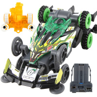 奥迪双钻零速争霸玩具四驱车模块拼装战龙四驱玩具车 凯旋战神+170毫安电池+速度驱动