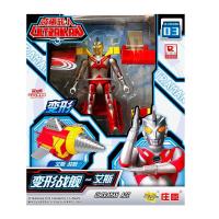 正版咸蛋超人奥特曼变形蛋玩具全身可动人偶模型变形战舰飞行战机泰罗宇宙超人套装礼盒玩具 艾斯超人[ZC9403]