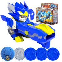 瑞华行激战奇轮3玩具儿童射击烈焰神兽神变形对战升级套装 鹰眼神兽套装80235