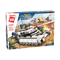 启蒙兼容乐高战地系列男孩拼装模型霸王坦克出动1721儿童积木玩具 坦克兵团出击3206