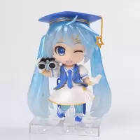音未来中秋明月音 和服音手办赛车音模型模玩摆件美少女月饼手办 眨眼雪初音高约10cm 国产