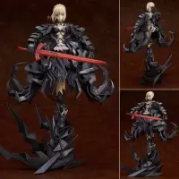 国产fate figma 370 Saber 红尼禄 塞巴可动手办模型公仔 30cm高大黑化saber 国产手办