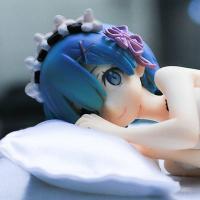 国产从零开始的异世界生活 蕾姆 雷姆手办 拉姆女仆手办模型 睡姿雷姆官方版蓝色开窗盒 国产手办