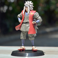 火影忍者手办水卡卡西我爱罗鼬斑宇智波带土雏田佐助鸣人模型 组立自来也高约19cm