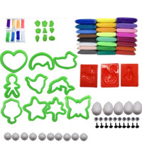 超轻粘土100克24色/36色套装彩泥太空泥橡皮泥纸粘土黏土玩具 24色100g/每色豪华版