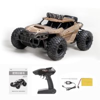 带摄像头遥控汽车越野车充电动漂移高速无线男生男孩儿童玩具车 军卡棕 双电配置[含两块车身充电电池]