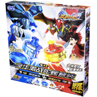 三宝超变战陀二星升级版铁甲龙陀螺玩具合体磁铁金属陀螺超能环 豪华激战套装升级版