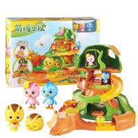 奥迪双钻萌鸡小队场景系列萌鸡乐园树屋欢乐天地朵朵麦奇公仔玩具 萌鸡乐园欢乐天地