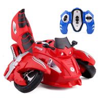 魔蝎战神翻斗遥控车充电变形特技大号越野攀爬遥控赛车玩具汽车子 魔蝎战神(红色) 含充电电池