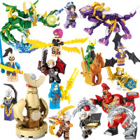 王者积木玩具兼容乐高荣耀英雄小人偶拼插孙悟空玩具男孩 11款英雄主宰暴君防御塔送桌游送桌游