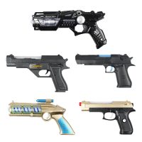 儿童玩具声光电动音乐手抢小孩宝宝男孩发声震动手抢1-2-3-5岁4 五件套 官方标配