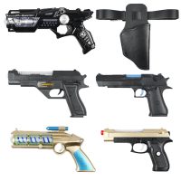 儿童玩具声光电动音乐手抢小孩宝宝男孩发声震动手抢1-2-3-5岁4 五件套+枪套皮带 官方标配