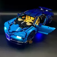 乐高科技系列机械组保时捷911GT高难度积木改装拼装赛车模型 玩具 布加迪威龙+灯光