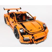乐高科技系列机械组保时捷911GT高难度积木改装拼装赛车模型 玩具 橙色保时捷911GT32728颗粒
