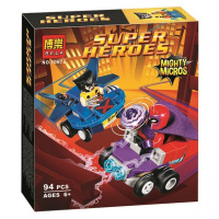 兼容乐高超级英雄76073战车金刚狼对战万磁王拼装积木玩具10672 套装10667-72(六盒)