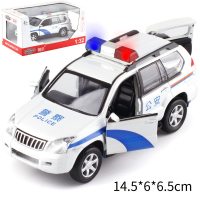 1:32公安越野警车声光警笛合金仿真大号模型小孩儿童玩具汽车 越野警车盒装