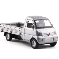 1:32合金模型敞篷单排轻型货车卡车小汽车模型玩具车快递车 无包装银色