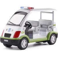 凯迪威1:32四座巡逻警车合金模型合金小汽车模型玩具收藏摆设 绿色