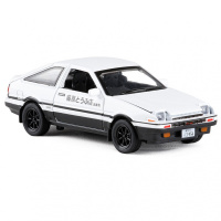 1:28 AE86藤原豆腐合金车模开声光回力金属儿童玩具动漫模型车 白色