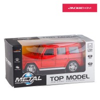 平治1:32 G65越野车底座开声光回力金属合金车模汽车模型玩具车 红色
