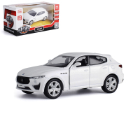 金属仿真1/36玛莎拉蒂SUV莱万特合金汽车模型玩具车回力开小车 白色