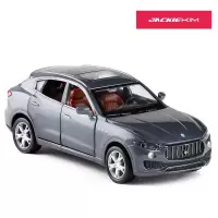 彩珀1:32玛莎拉蒂Maserati莱万特Levante合金车模声光回力玩具车 灰色