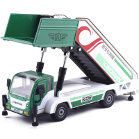 凯迪威登机梯车1:43合金机场车辆梯子伸缩式舷梯车旅客 绿色