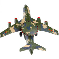 嘉业空警2000预警机合金飞机战斗机声光回力男孩模型金 绿色