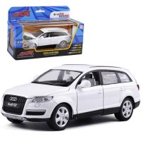 彩珀成真车模1:32奥迪Q7 3.0T 金属合金车警车 可开儿 白色盒装