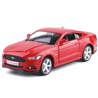 福特野马仿真小汽车模型玩具摆件收藏回力5寸成品14岁以 红色