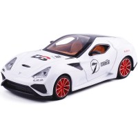 金属1/32合金车意大利跑车路酷儿童玩具车模型赛车轿车模型男孩 白色