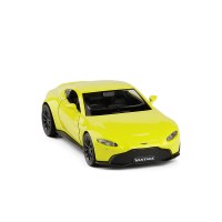 金属1/36阿斯顿马丁Vantage跑车合金开回力小汽车模型玩具 黄色