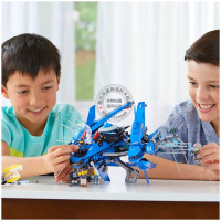 幻影忍者暗黑霸王机甲神龙命运赏赐号人仔兼容乐高积木玩具70613 雷电忍者的雷霆战斗机