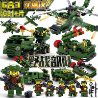 正品军事系列部队坦克装甲导弹车直升机兼容乐高拼装积木玩具
