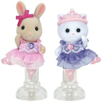 【动漫城】森贝儿家族 芭蕾歌剧院系列 森贝尔森林动物家族 儿童女孩过家家 情景玩具 双人芭蕾套52578