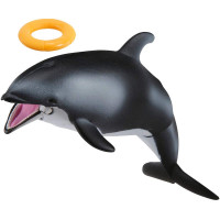 [动漫城]TOMY多美卡安利亚 海洋动物仿真海豚鲸鱼 海龟动物模型套装儿童玩具 海豚(漂浮版)