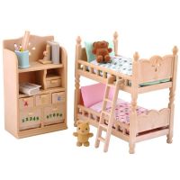 [动漫城]森贝儿家族 森贝尔森林动物家族 女孩过家家 情景玩具 家具系列 儿童卧室套4254