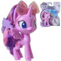 孩之宝(Hasbro) 小马宝莉玩具公仔 基础小马 卡通动漫模型女孩玩具节日 魔法瓶基础小马紫悦