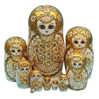 抖音同款套娃 网红俄罗斯套鸡创意儿童玩具 10层捡不完的小鸡 金花公主