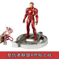 漫威钢铁侠蜘蛛侠mk43复仇者联盟4纳米配件版仿合金属1:12关节可动公仔玩具动漫人偶模型 钢铁侠