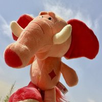 元气小猴 WIBBLY小猪威比猪毛绒玩具女生可爱萌ins玩偶娃娃公仔生日 粉大象(小号全长30CM大号45CM) 大号