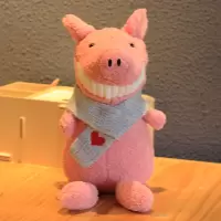ins超丑网红丑萌娃娃猪玩偶公仔可爱毛绒微笑大牙呲牙新年 粉红色旧款猪 小号全长28cm